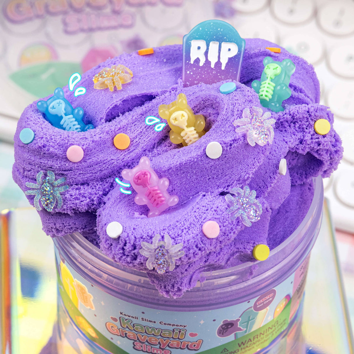 Kawaii Slime - Kawaii Graveyard Cloud Creme Slime