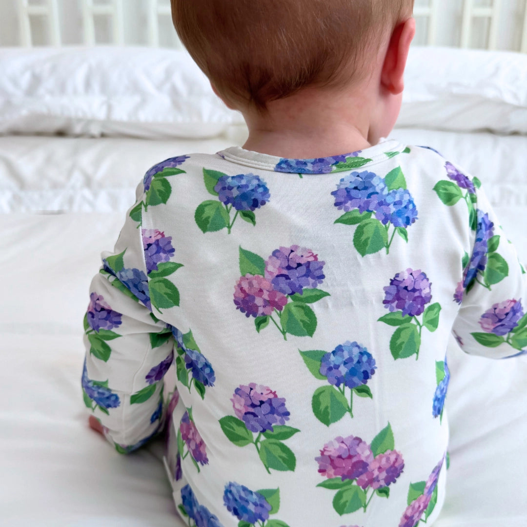 Zip Romper - Cape Cod Hydrangea
