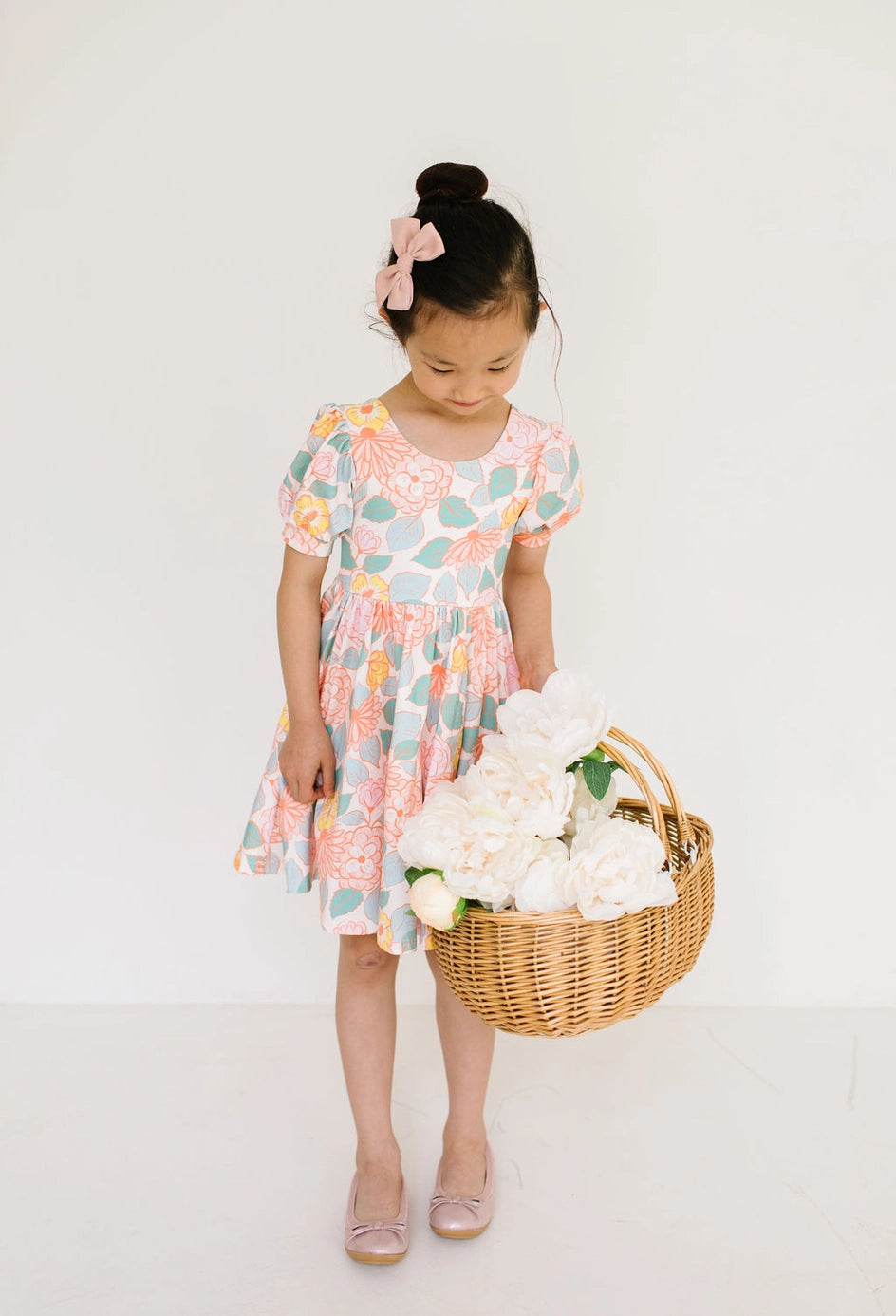 Puff Twirl Dress - Soft Floral FINAL SALE