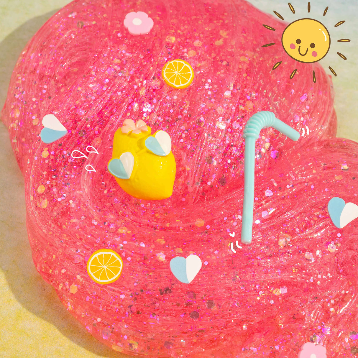 Kawaii Slime - Pink Lemonade Clear Slime