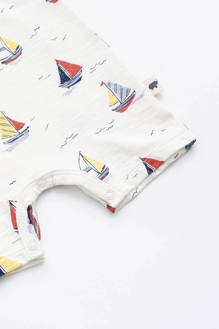 Slub Shortie Romper - Little Skippers