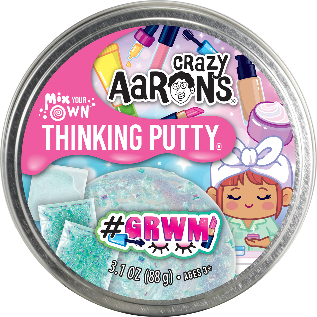 Crazy Aaron's Thinking Putty 4" Tin - Mix It GRWM