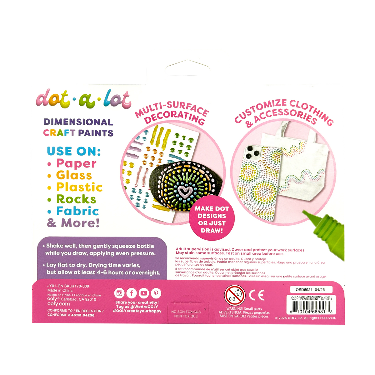 Dot-A-Lot Dimensional Craft Paint - Pearlescent