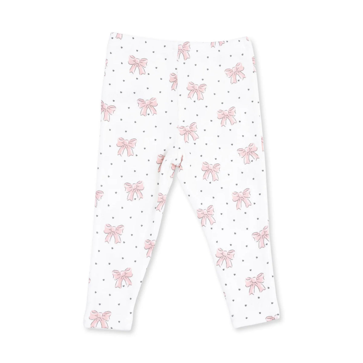 V-Ruffle Sweatshirt and Leggings - Veiled Pink Bows