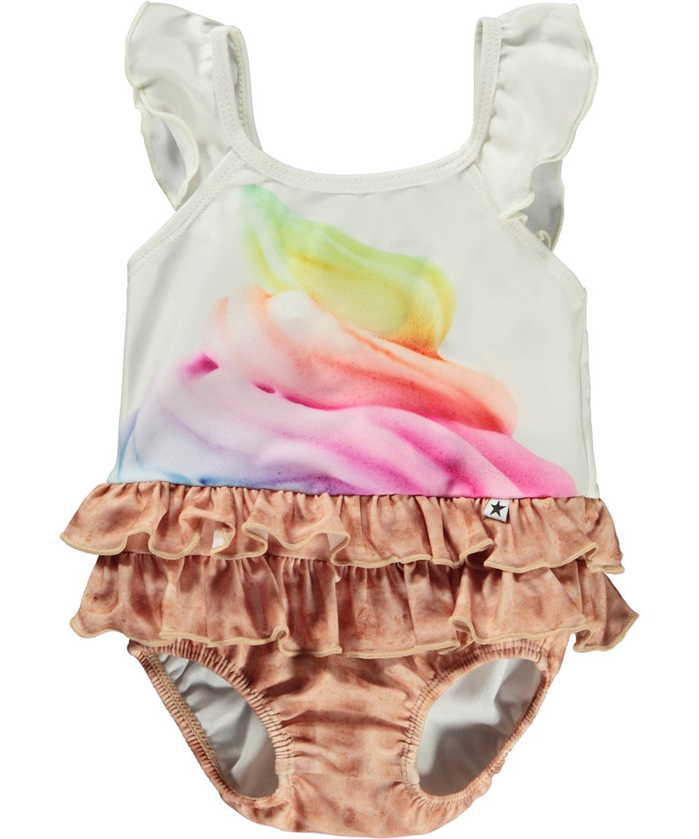Molo Nalani Ruffle Swimsuit - Rainbow Softice FINAL SALE