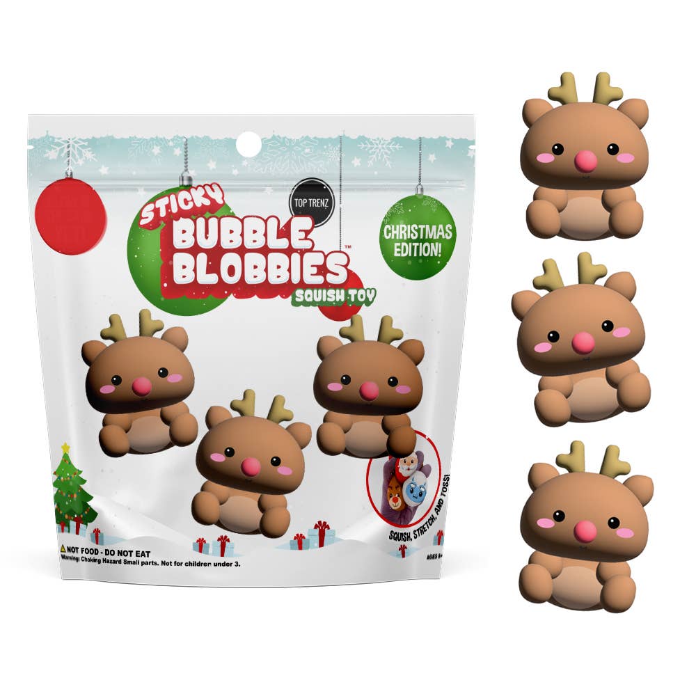 Sticky Bubble Blobbies - Reindeer