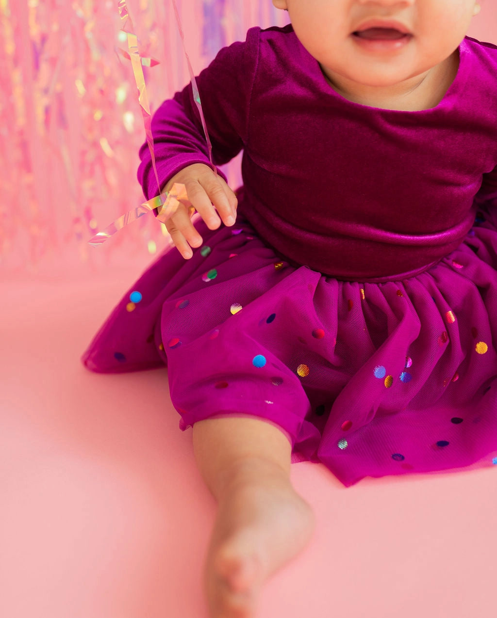 Carly Bubble - Deep Purple Confetti