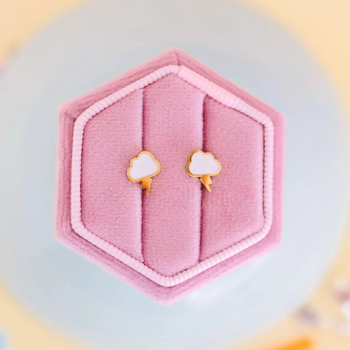 Pierced Co. Screwback Earrings - Storm Cloud