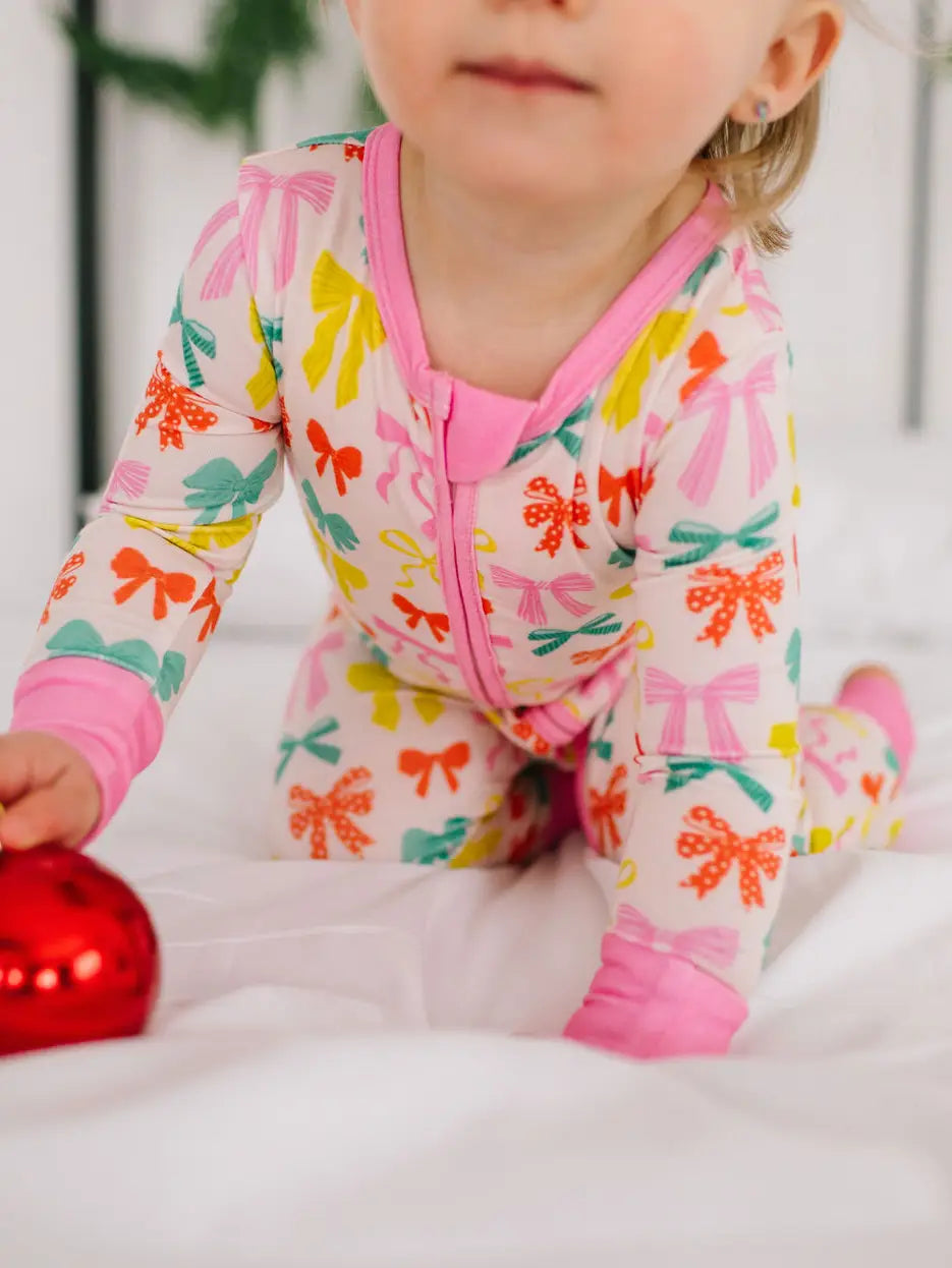 Zippy Bamboo Pajama - Holiday Bows