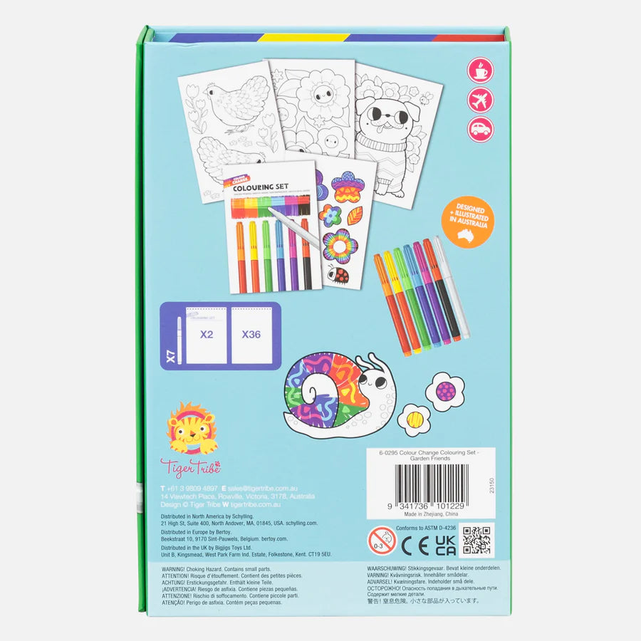 Color Change Coloring Set - Garden Friends
