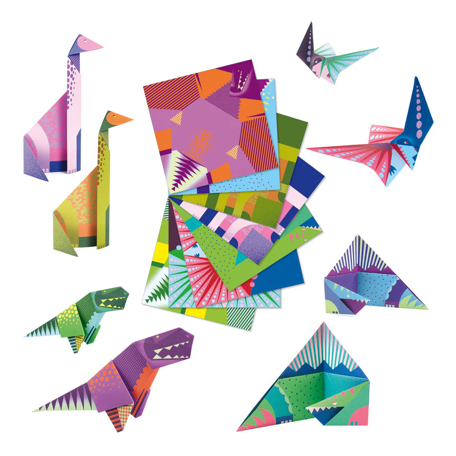 Origami Paper Kit - Dinosaurs
