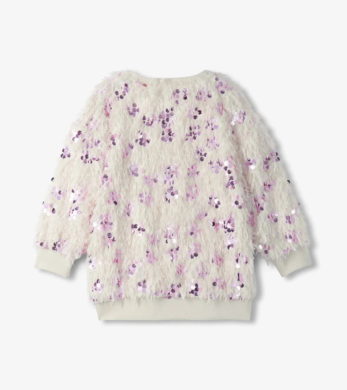 Sequin Feathers Pullover - Cream