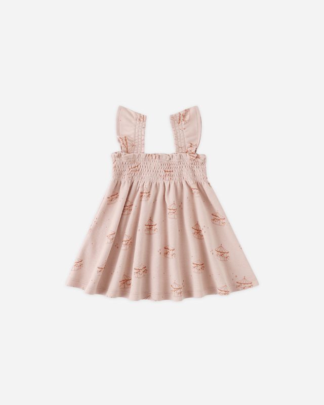 Quincy Mae Smocked Jersey Dress - Carnival