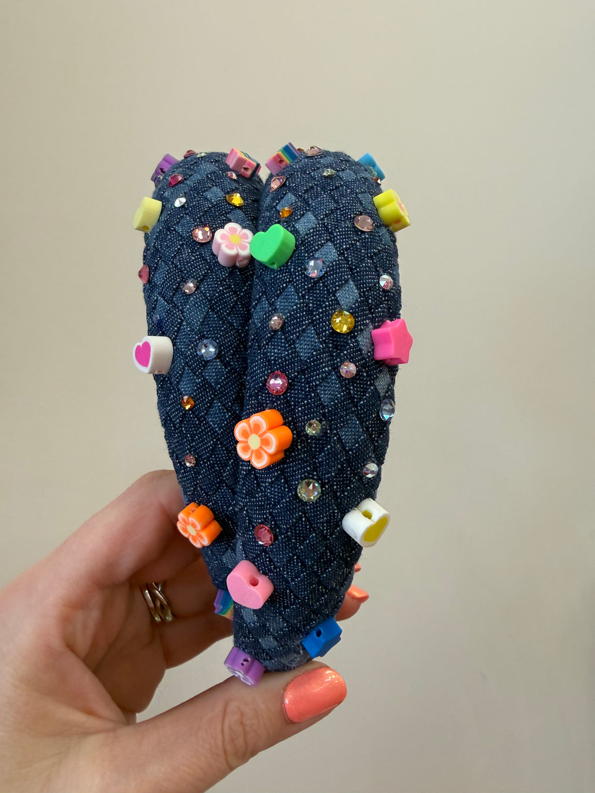 Denim Weave Headband - Bright Charms