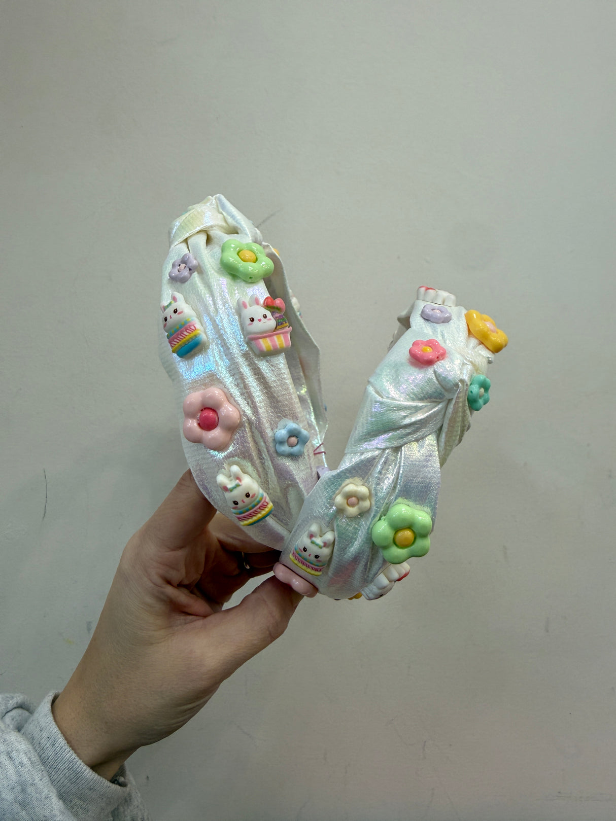 Knot Headband - Bunny Flower