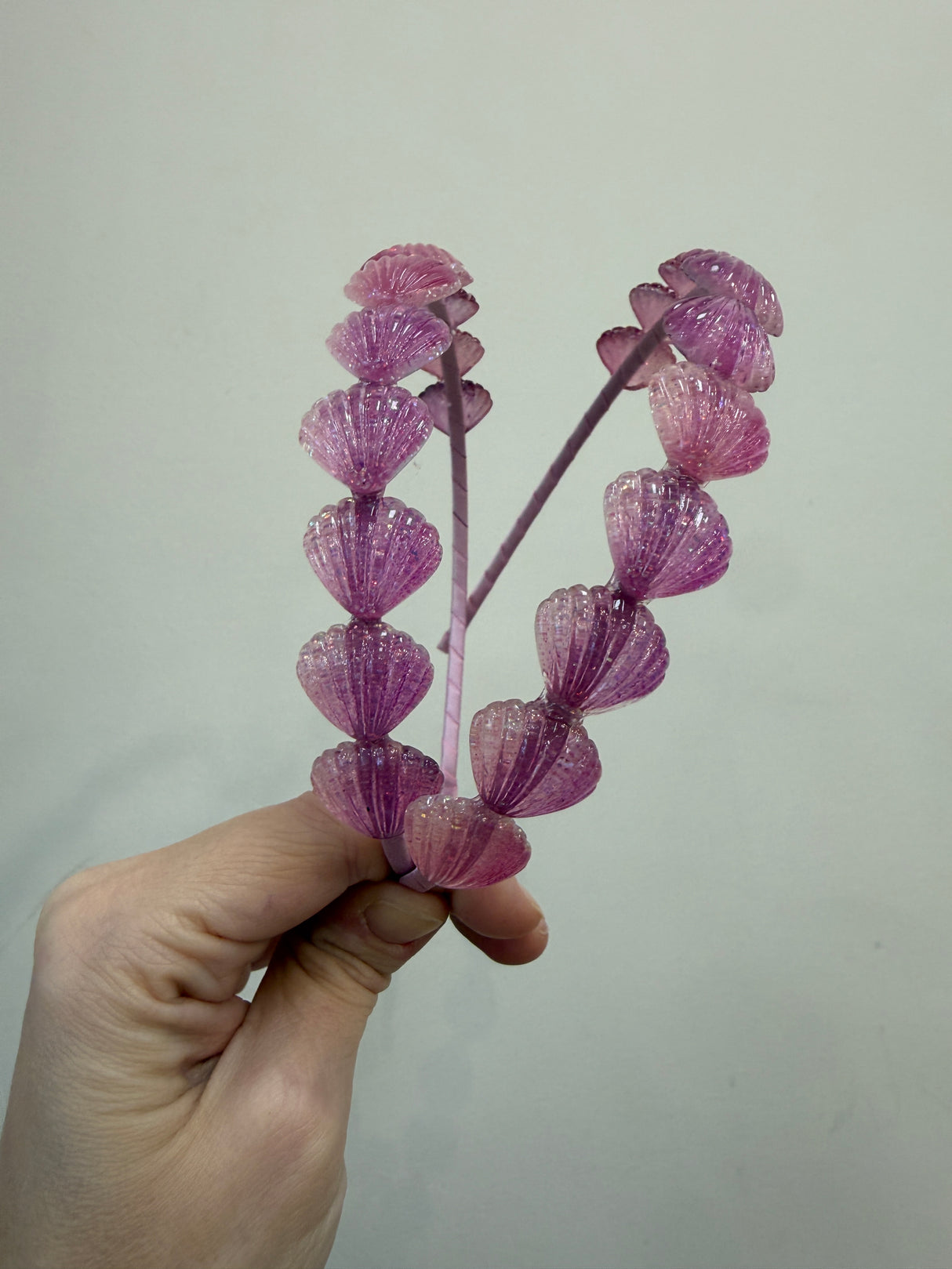 Thin Headband - Pink Sea Shells