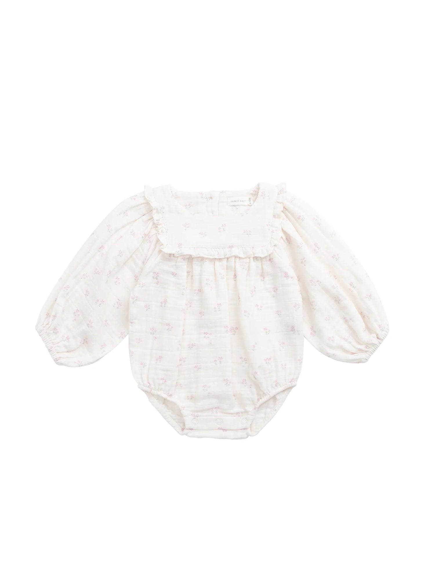 Jamie Kay Organic Cotton Muslin Frances Playsuit - Pauline Pink