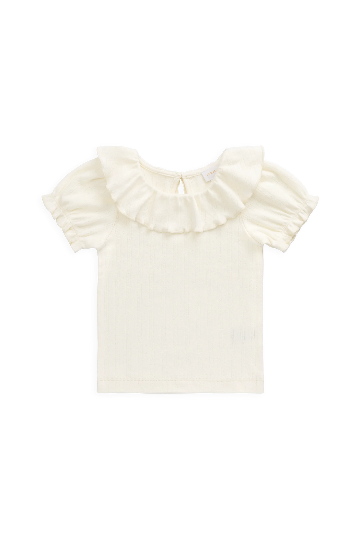 Pointelle Marlene Top - Parchment