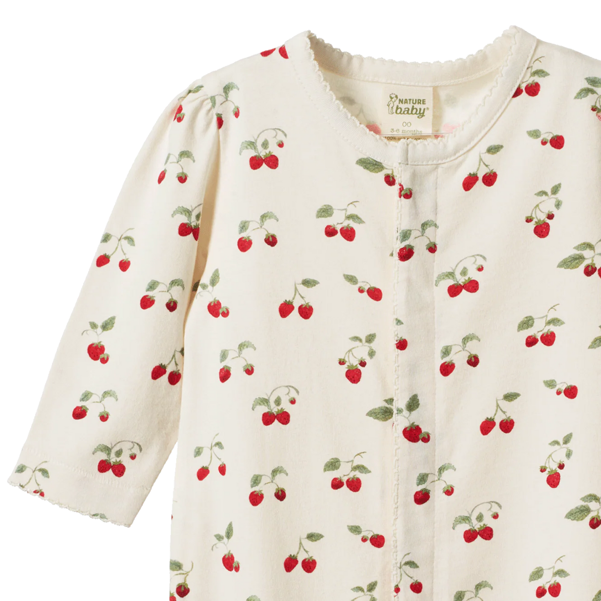Lucy Snap Footie - Strawberry Blush