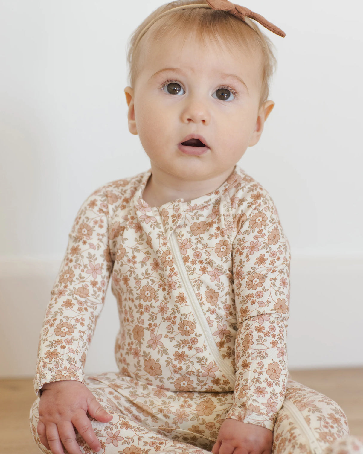 Quincy Mae Bamboo Footie - Bloom