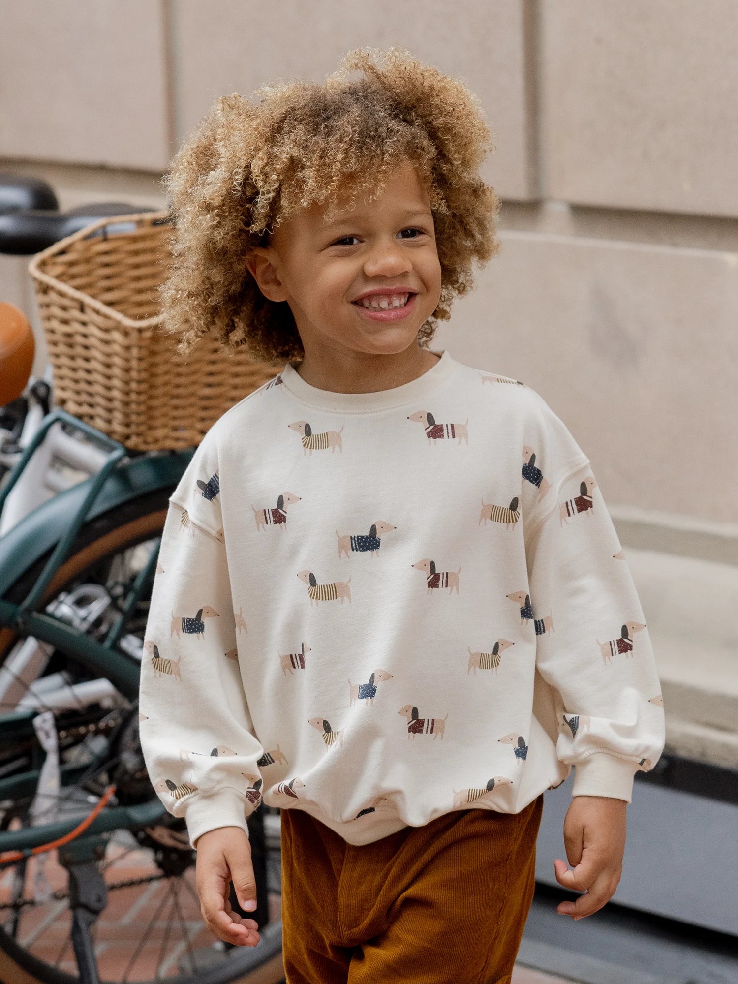 Rylee + Cru Oversized Sweatshirt - Dachshund