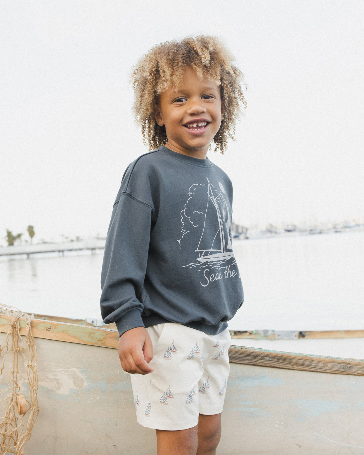 Rylee + Cru Relaxed Sweatshirt - Seas The Day