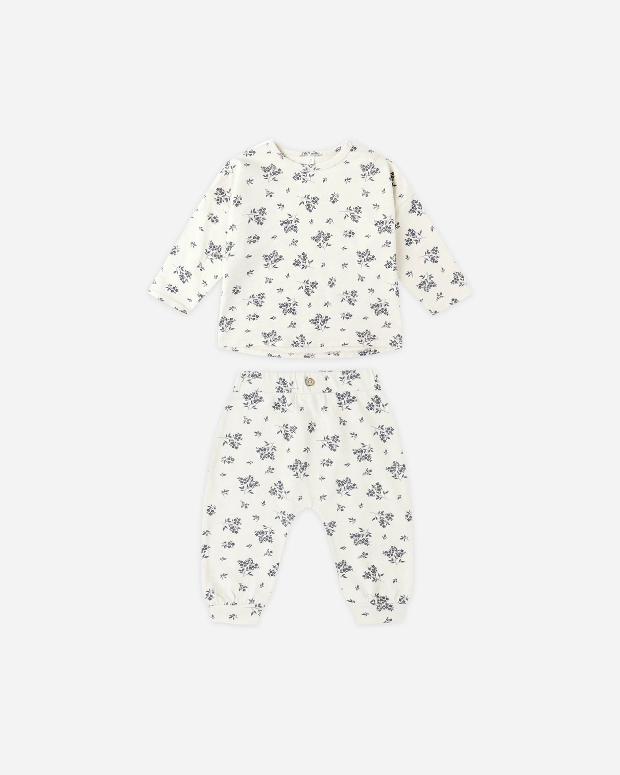 Rylee + Cru Tee + Pant Set - Blue Floral