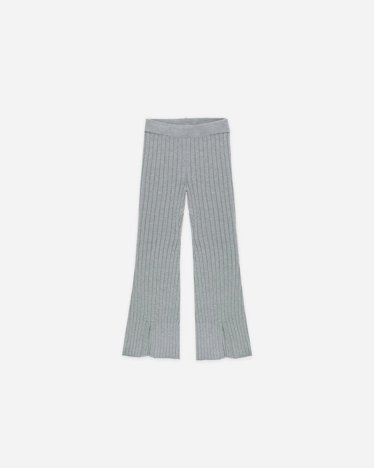 Rylee + Cru Flare Knit Pant - Dusty Blue