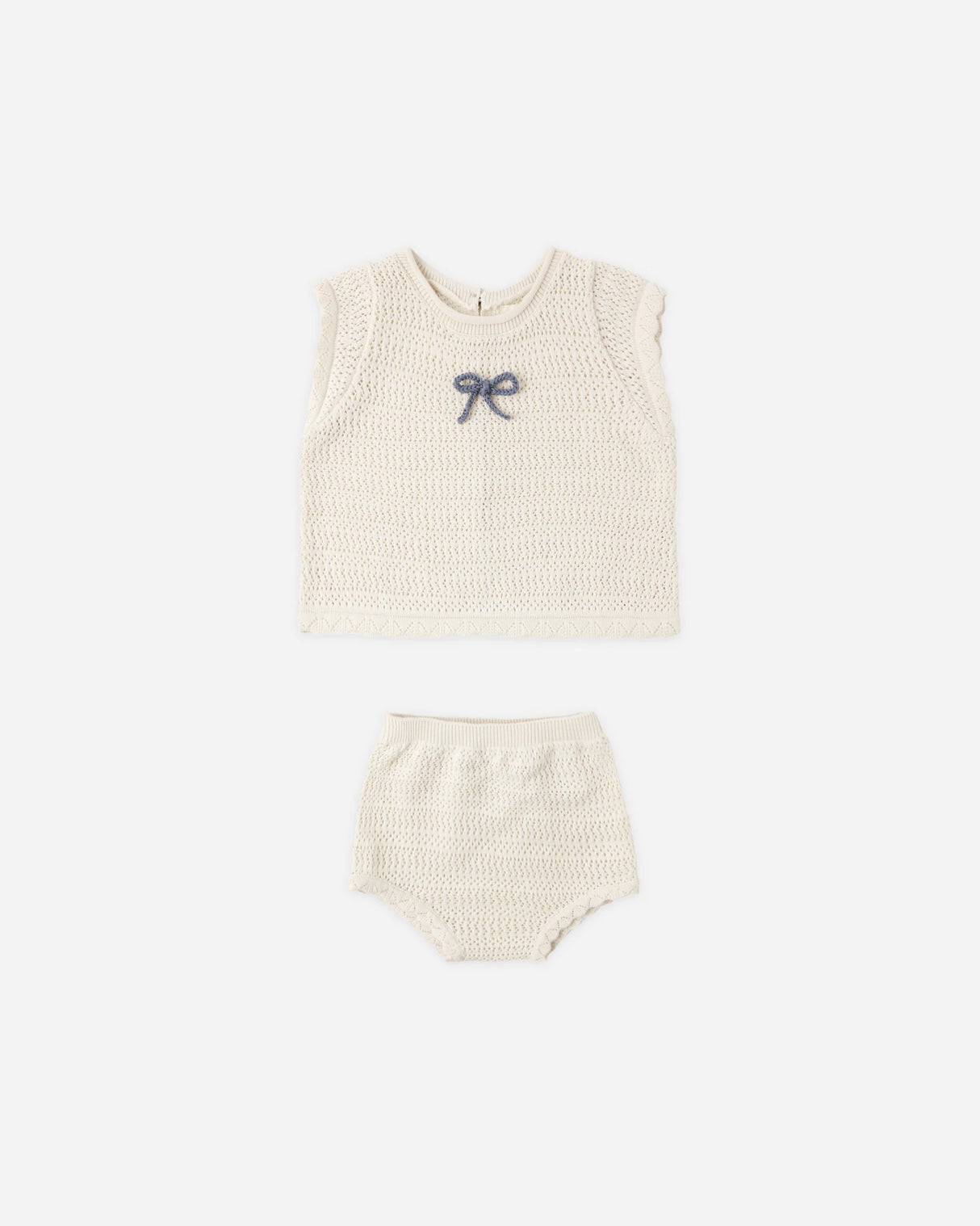 Rylee + Cru Scallop Knit Set - Natural