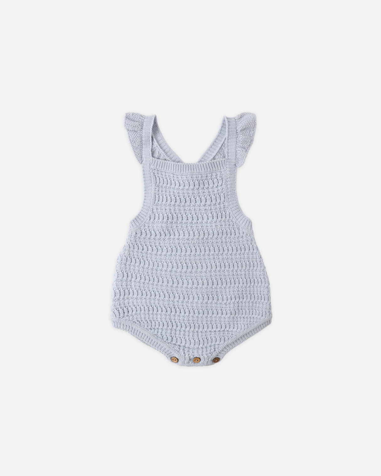 Rylee + Cru Crochet Romper - Periwinkle