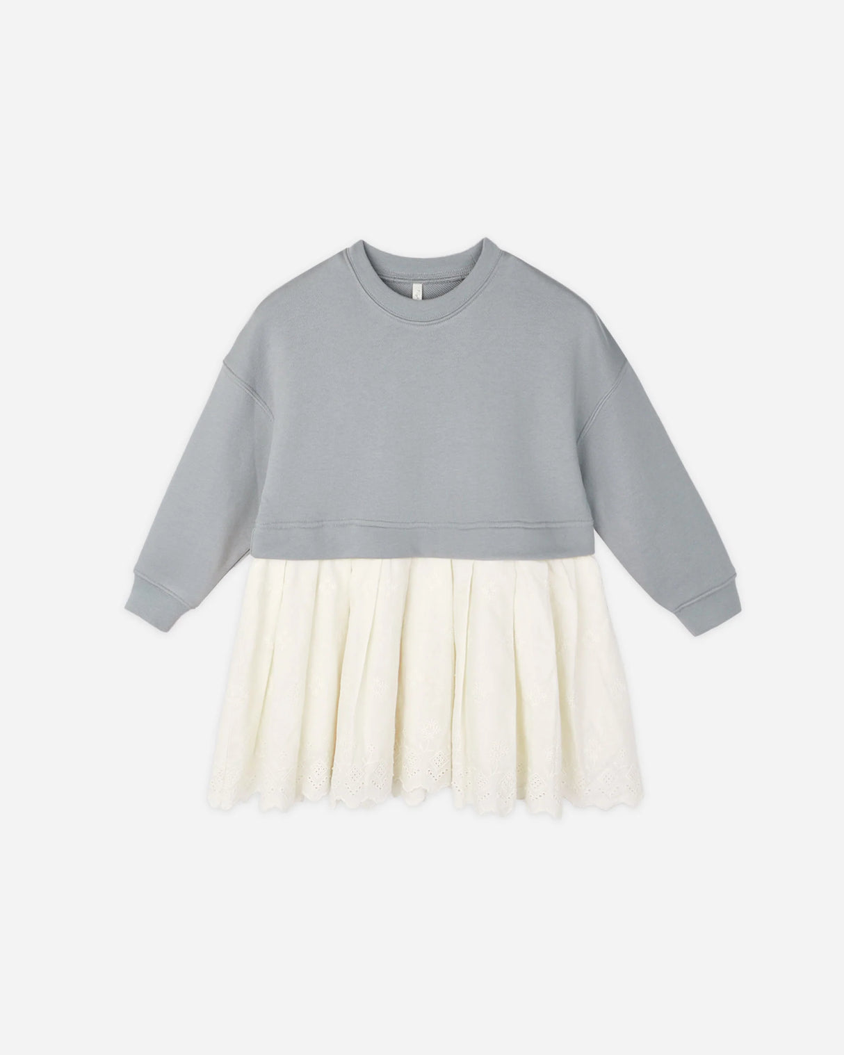 Rylee + Cru Sweatshirt Dress - Dusty Blue