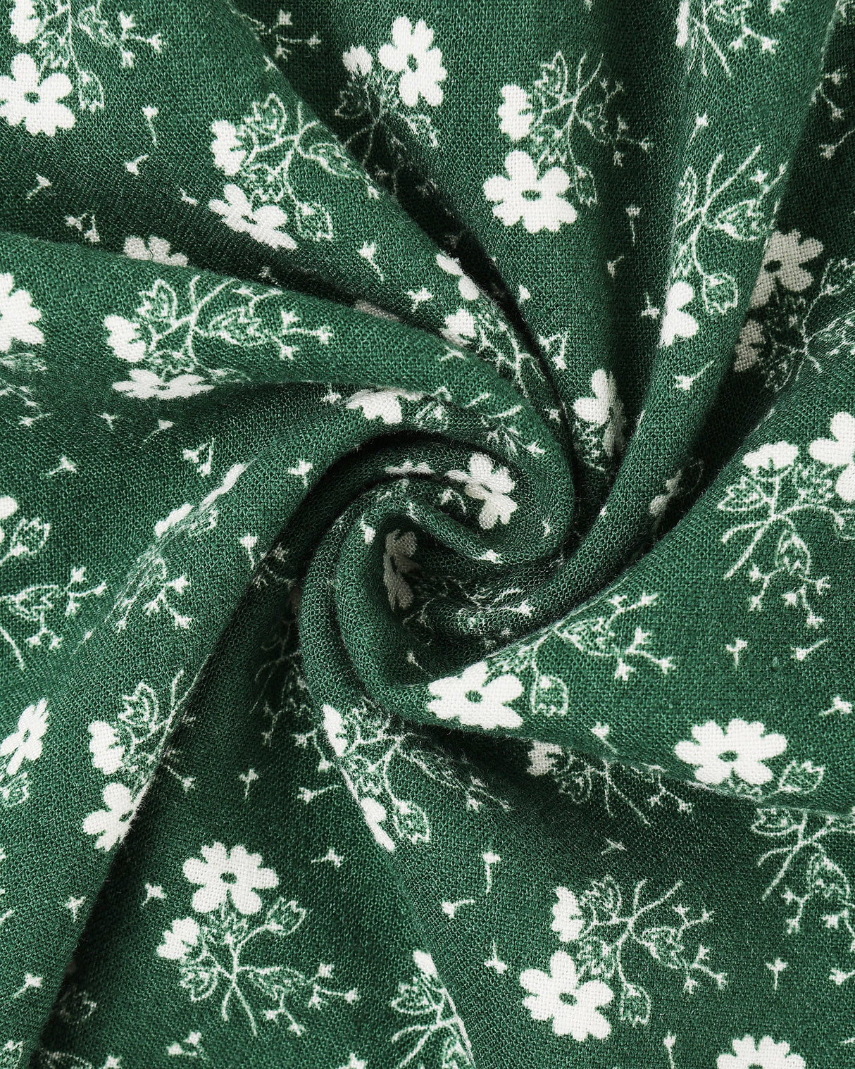 Rylee + Cru Sabrina Mini Dress - Green Ditsy