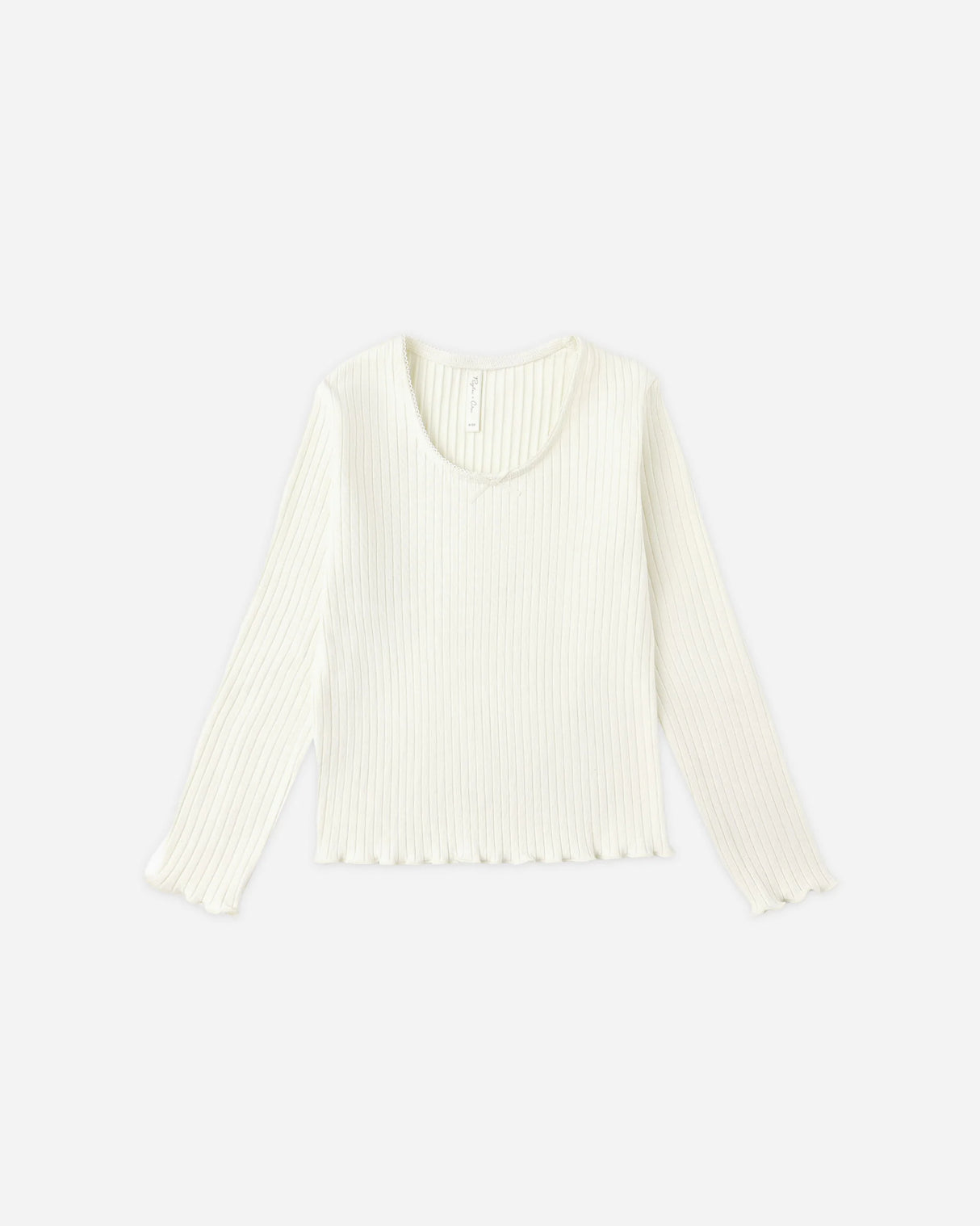 Rylee + Cru Ribbed Long Sleeve - Ivory
