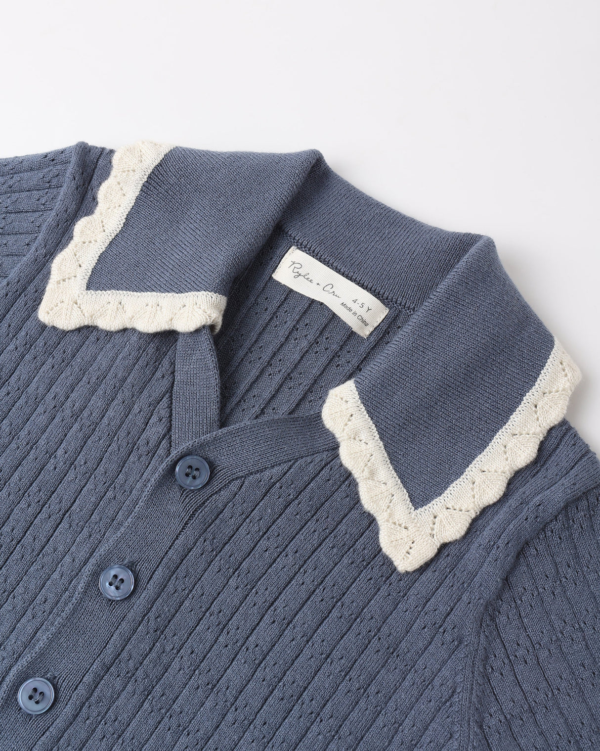 Rylee + Cru Sloane Knit Top - Marine