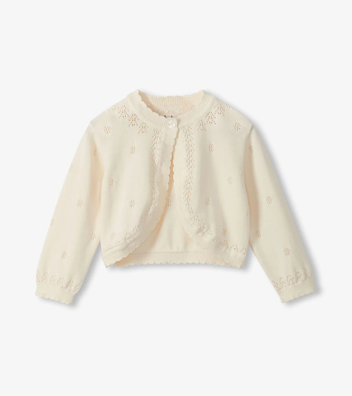Pointelle Knit Cardigan