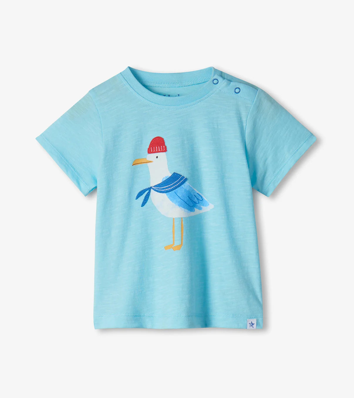 Graphic Tee and Short Set - Charming Seagull