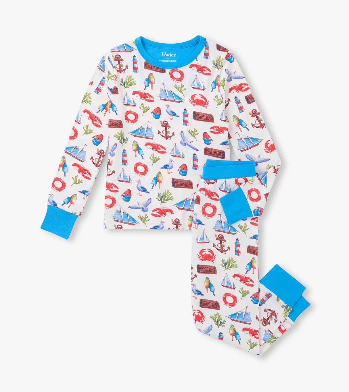 Bamboo Pajama Set - Seascape