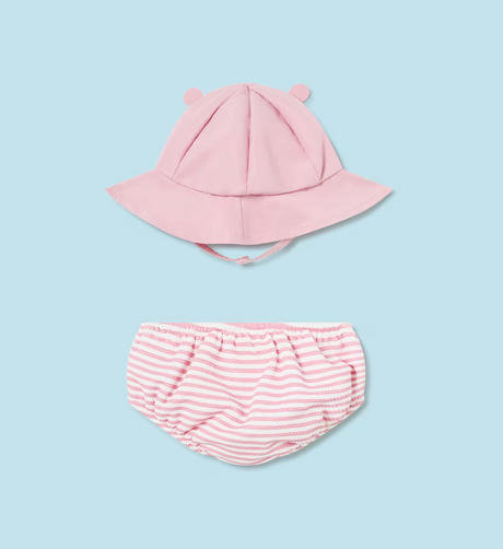 Swimmie and Sunhat - Pink Stripe FINAL SALE