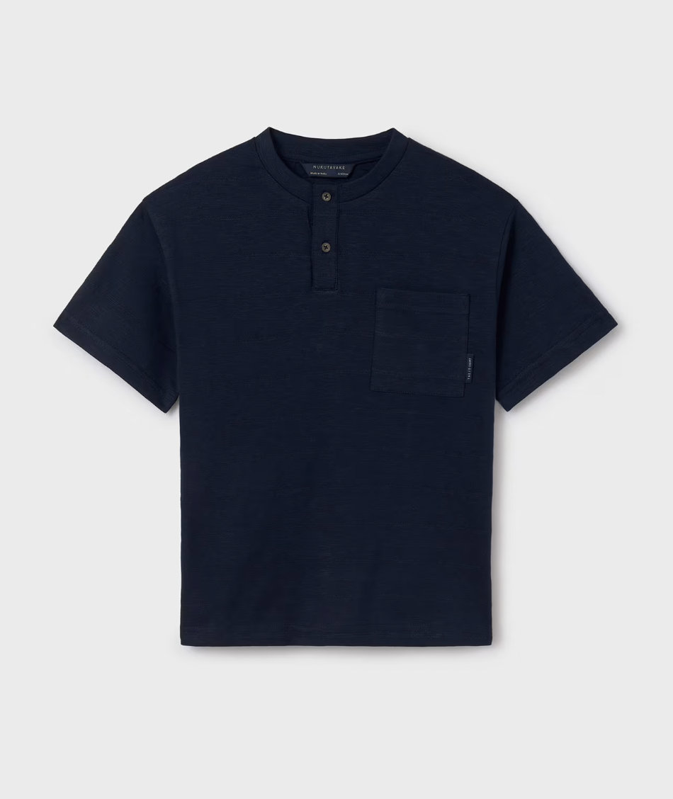 Pocket Henley - Navy FINAL SALE
