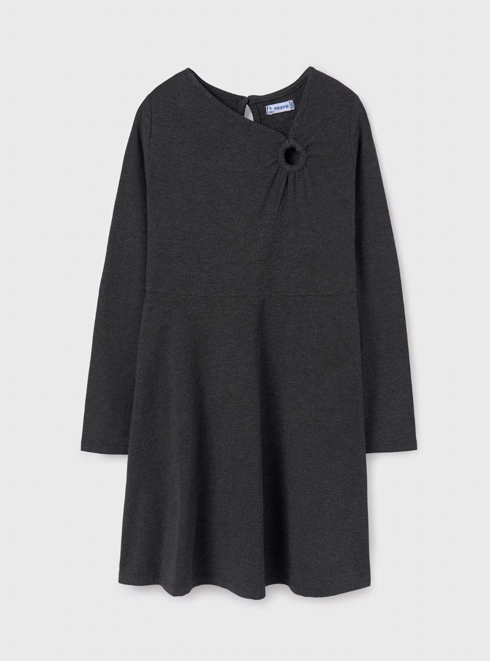 Gathered Dress - Charcoal FINAL SALE