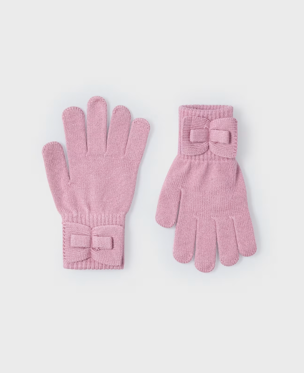 Bow Gloves - Rosy