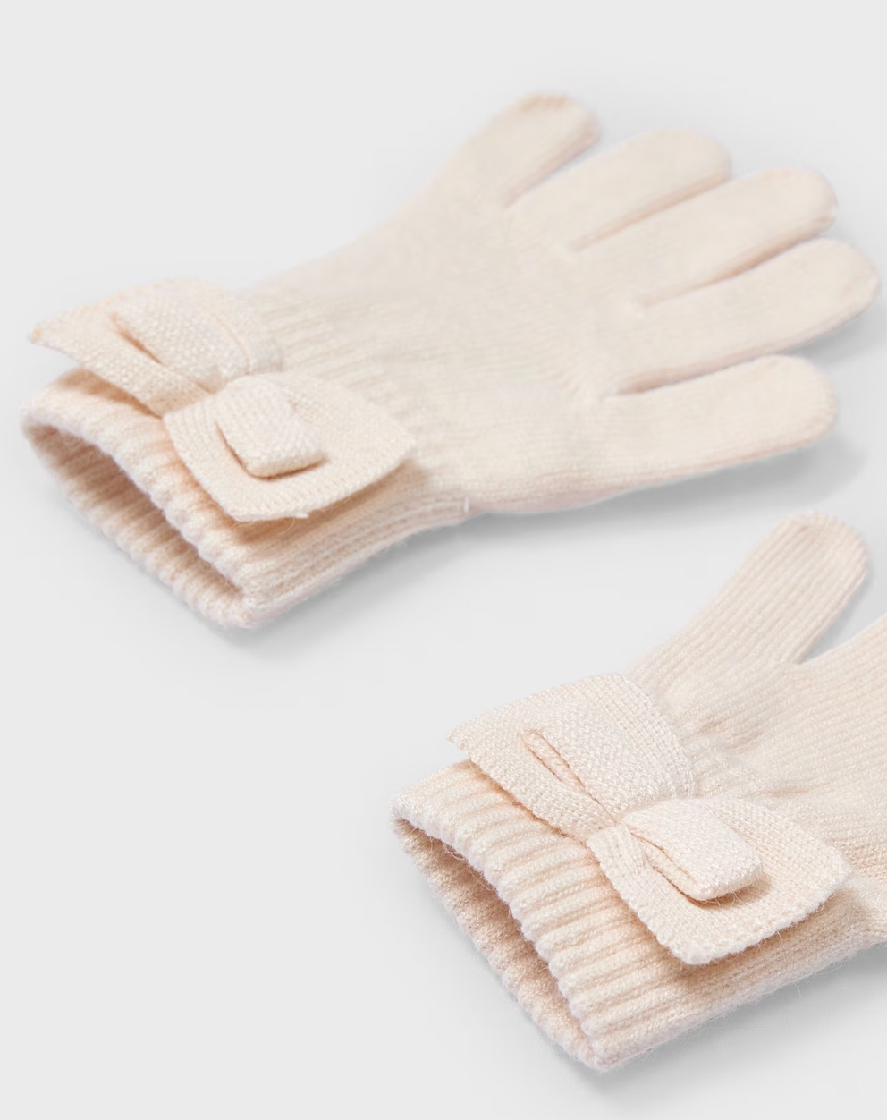 Bow Gloves - Cream