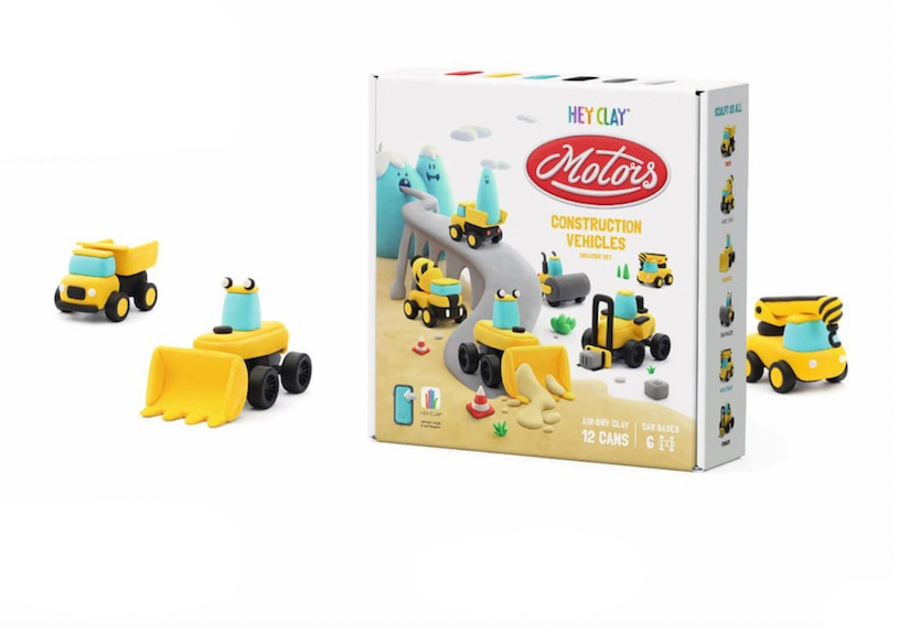 Hey Clay Set - Construction Vehicles