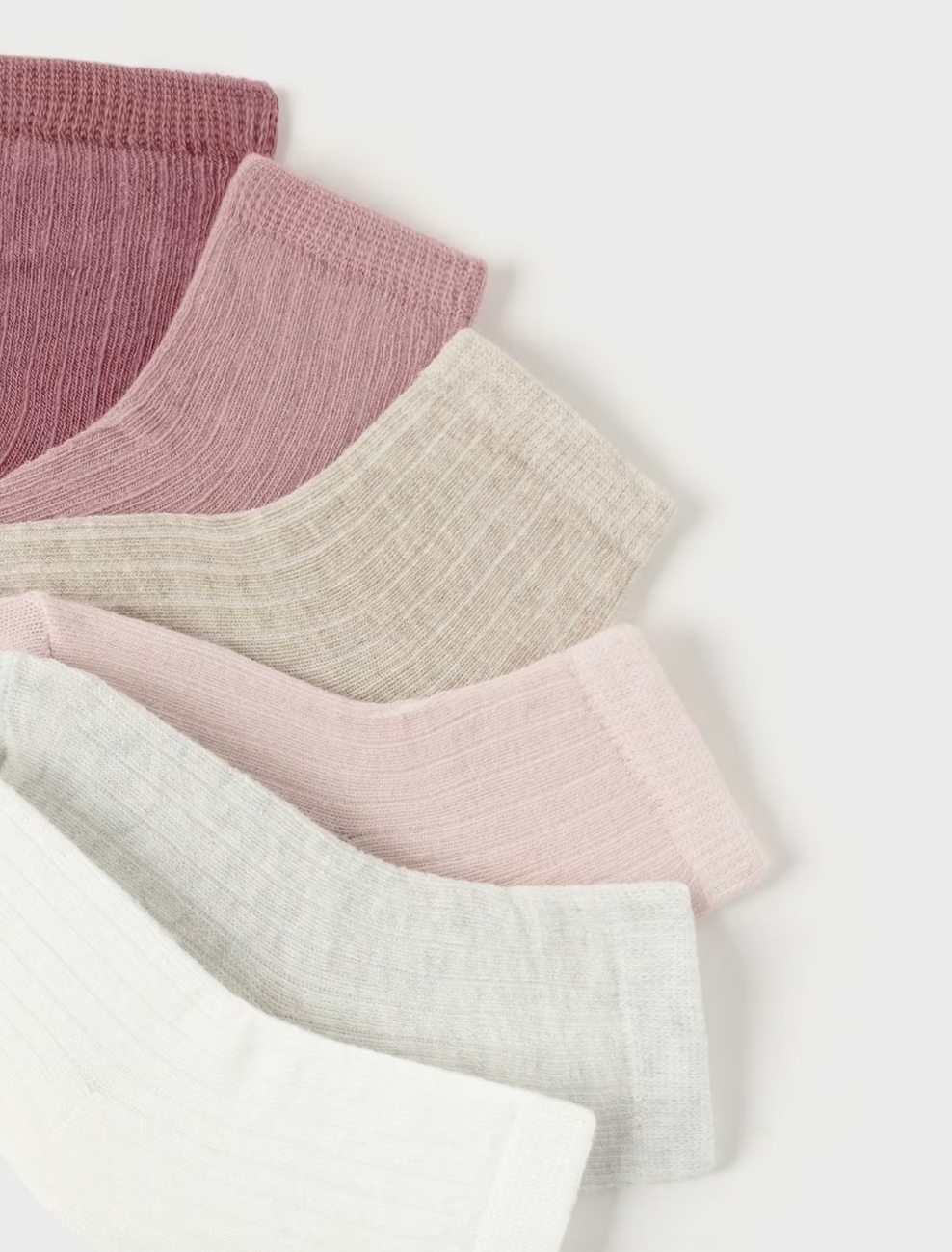 Set of 6 Socks - Mauve