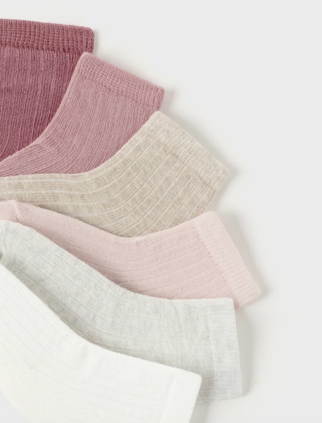 Set of 6 Socks - Mauve