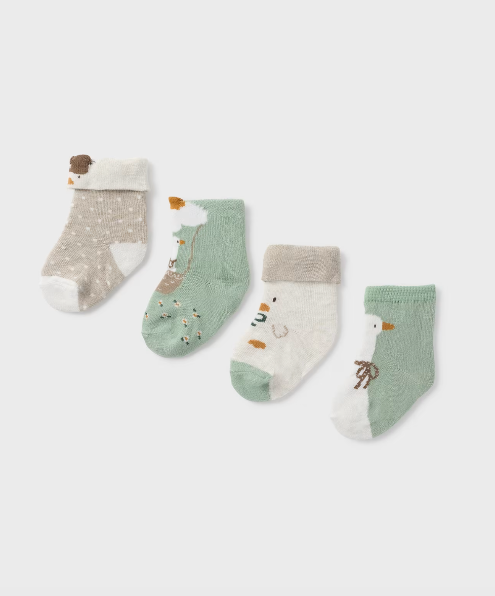 Set of 4 Socks - Duck
