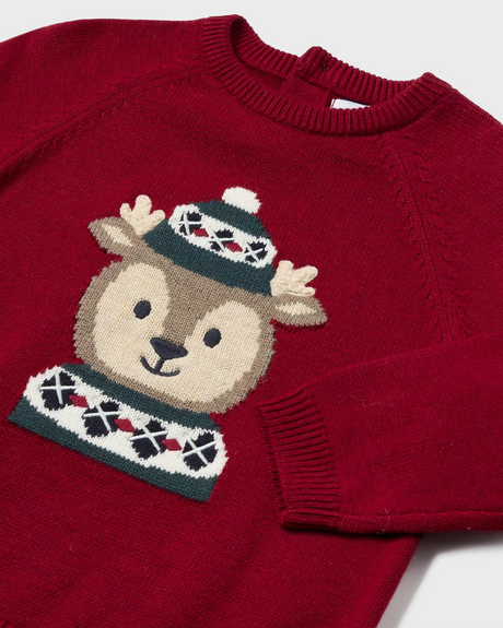 Intarsia Knit Sweater - Deer FINAL SALE