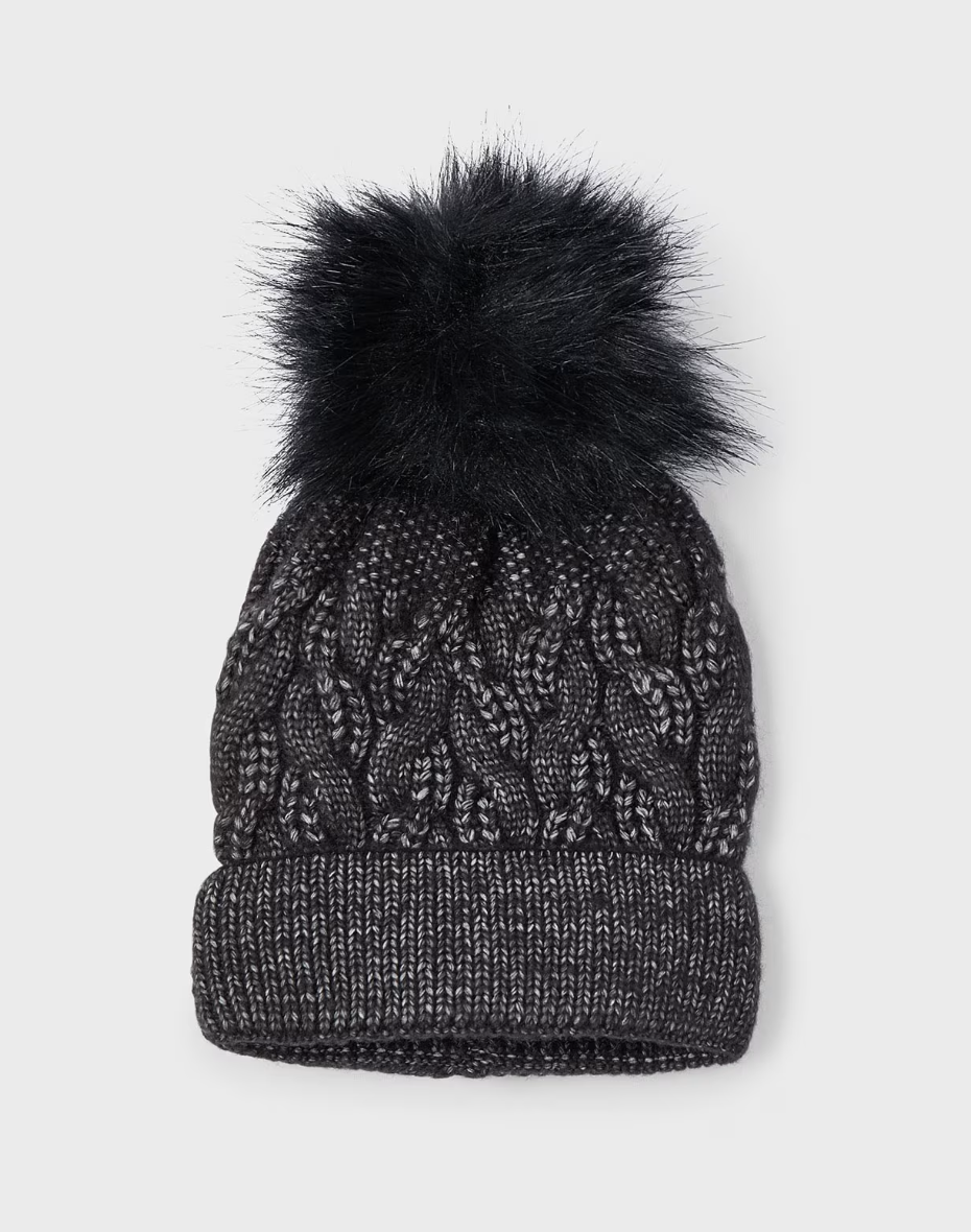 Pom Pom Hat - Charcoal