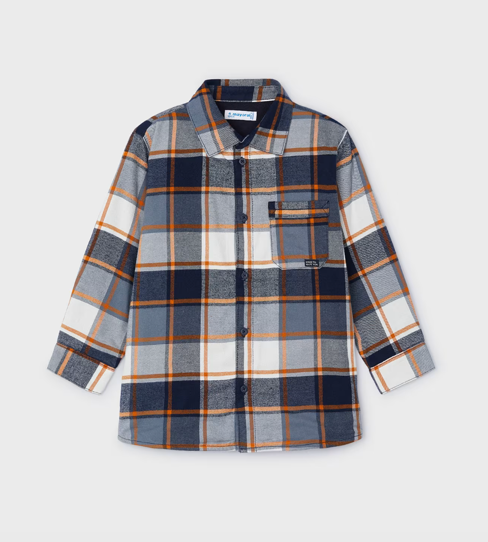Lined Flannel Shirt - Blue Carrot FINAL SALE