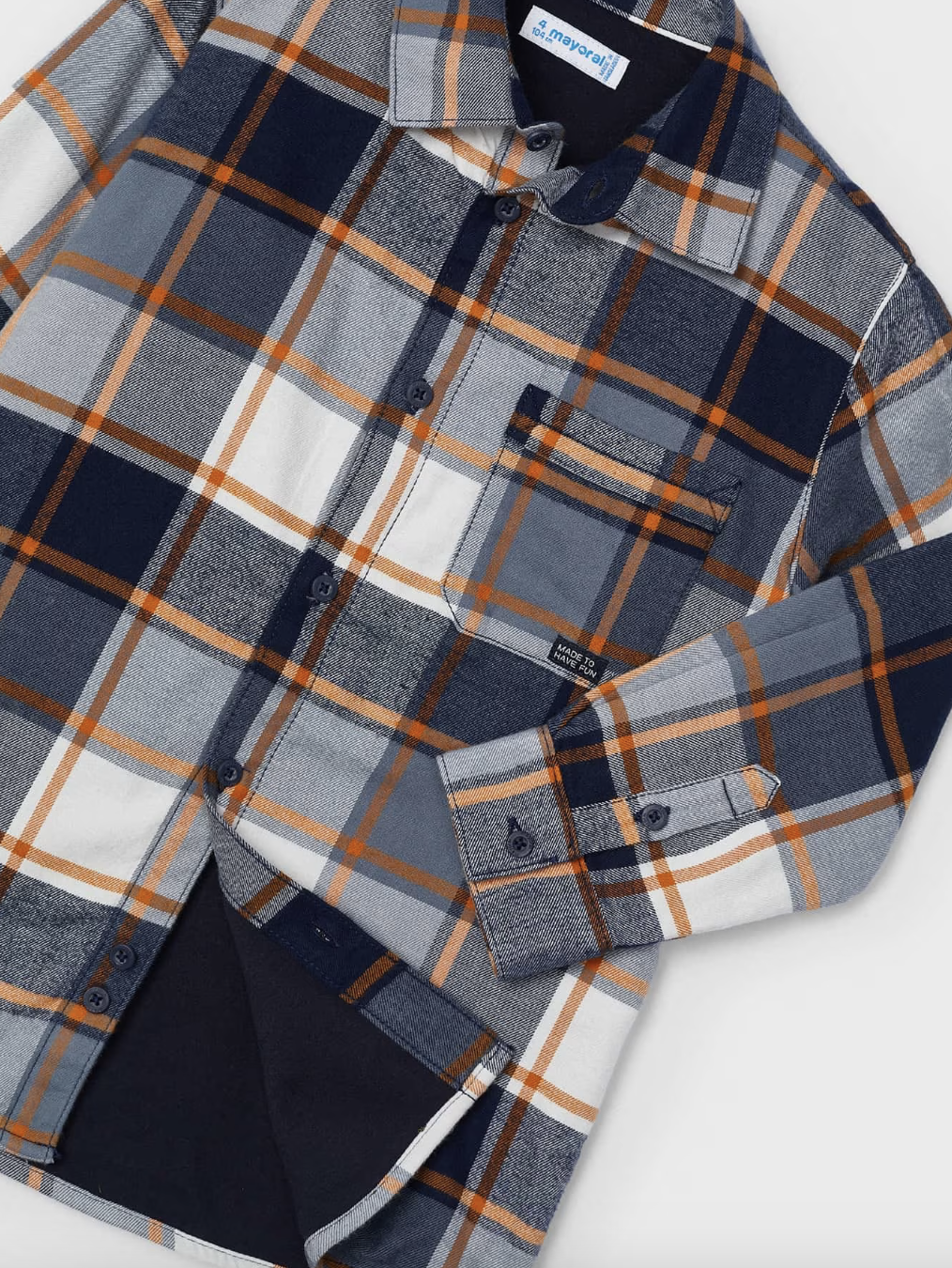 Lined Flannel Shirt - Blue Carrot FINAL SALE